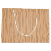 Rouwe hout textuur grote cadeautas voor geschenken (Achterkant)
