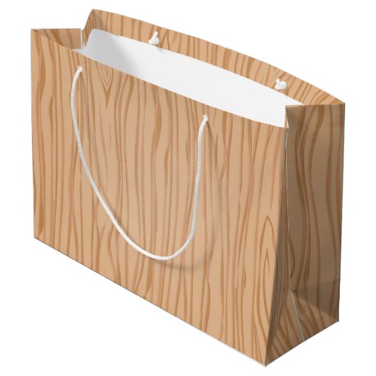 Rouwe hout textuur grote cadeautas voor geschenken (Achterkant Gekanteld)