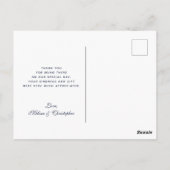 Rouwe melkkan met tarwe en bloemen dank je briefkaart (Achterkant)