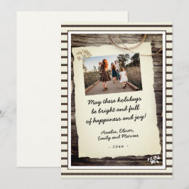 Rouwe Oude Papier Handgeschreven Script Foto Feestdagenkaart