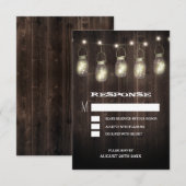 Rouwe schuur hout metson pot trouw RSVP kaarten Kaartje (Voorkant / Achterkant)