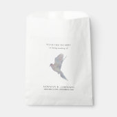 Rouwende duif vogel zaad pakket begrafenis gedenkt bedankzakje (Voorkant)