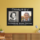 Rouwendubbelbeeld of Herdenkingsdubbelbeeld Canvas Afdruk (Insitu (Woonkamer))