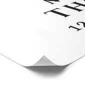 Rouwgedenk Foto NOOIT VERGETEN IN ONZE HARTEN Poster (Hoek)