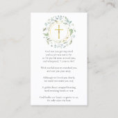 Rouwgedenk Gedicht Foto Gebedskaart Visitekaartje (Achterkant)