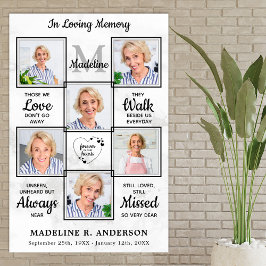 Rouwgedenkboek 6 Foto Collage Ter Herinnering Poster