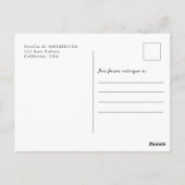 Rouwgedenkspanje Dank U Foto Briefkaart (Achterkant)