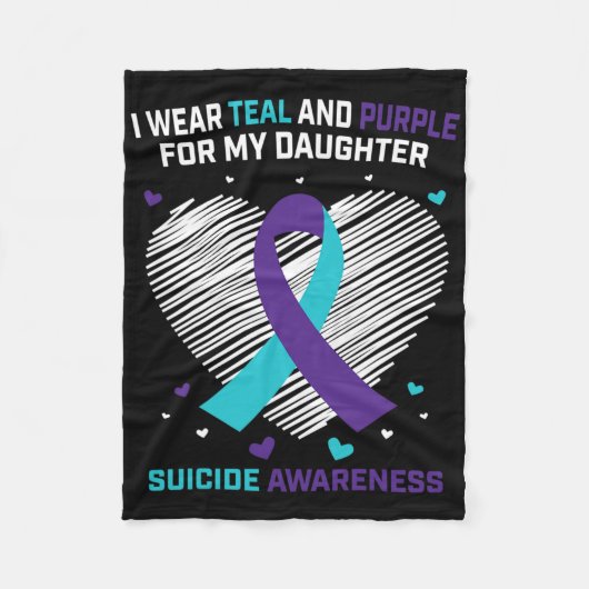 rouwgeschenken verlies van zelfmoordbewustzijn bij fleece deken (Voorkant)