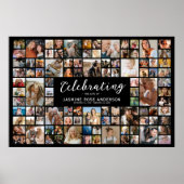 Rouwherdenking 100 fotocollage poster (Voorkant)