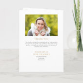 Rouwherdenking Service Foto Groene Beplanting Programma (Achterkant)