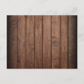 Rouwhout Viering Van Het Leven Funeral Aankondigingskaart (Achterkant)