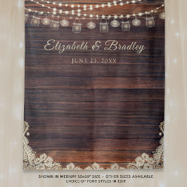 Rouwhouten lampen Metselaarslampen Huwelijksdecora Wandkleed