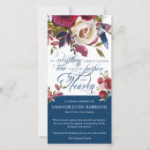 Rouwkaart bedankjes bloemen kaartjes bedankkaart (Voorkant)