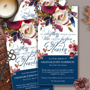 Rouwkaart bedankjes bloemen kaartjes bedankkaart