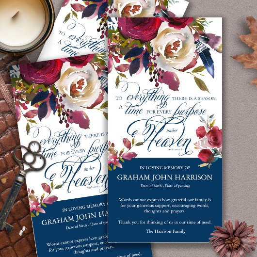 Rouwkaart bedankjes bloemen kaartjes bedankkaart