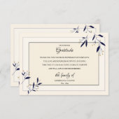 rouwkaart bedankkaart (Voorkant / Achterkant)