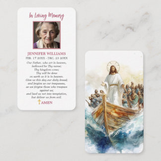 Rouwkaart Jezus gebedskaart Religieuze Jezus op bo Visitekaartje