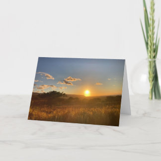 rouwkaart met zonsondergang kaart