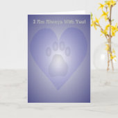 Rouwkaart voor huisdier kaart (Gele Bloem)