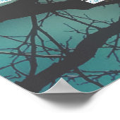 rouwkaart zonder muziek poster (Hoek)