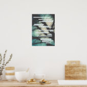 rouwkaart zonder muziek poster (Keuken)