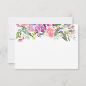 Rouwkaarten met bloemen voor dankbetuiging na een  bedankkaart (Achterkant)