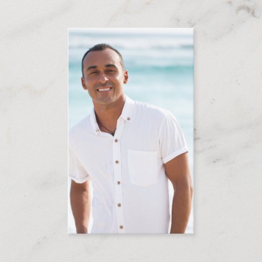 Rouwkaarten met foto en gebed visitekaartje (Voorkant)