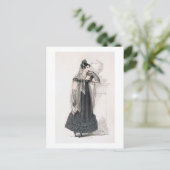 rouwkleding, mode bord van Ackermann's Rep Briefkaart (Staand voorkant)