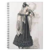 rouwkleding, mode bord van Ackermann's Rep Notitieboek (Voorkant)