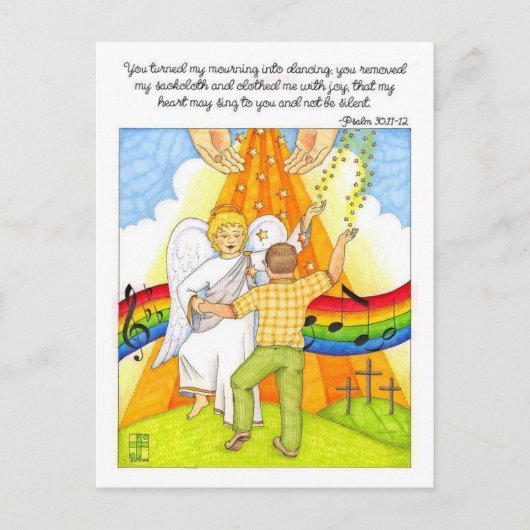 Rouwlied Inspirerend Post Kaart (Voorkant)