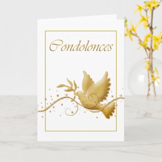 rouwrouwrouw kaart (Gele Bloem)