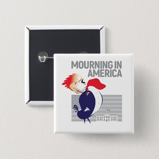 rouwtijd in de Amerikaanse Button (Voorkant /achterkant)