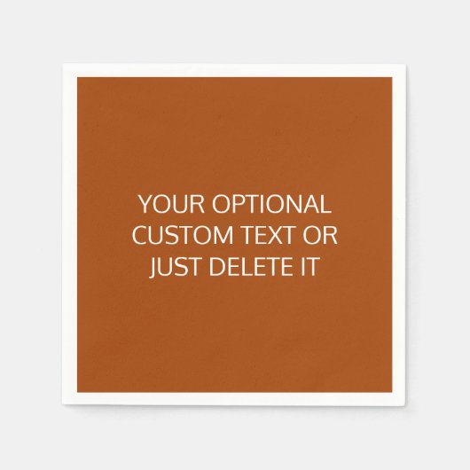 Roux effen kleur trendy cocktail party palet servet (Voorkant)