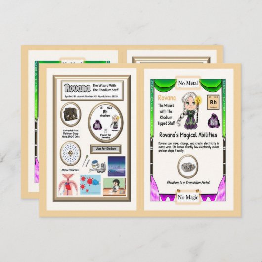 Rovana - Rhodium Trading Kaarten (Voorkant / Achterkant)