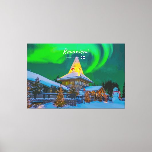 Rovaniemi, Finland Canvas Afdruk (Voorkant)