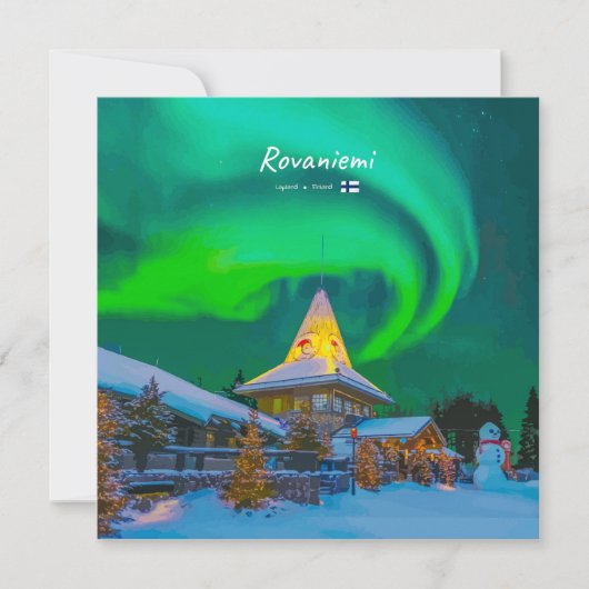 Rovaniemi, Finland Kaart (Voorkant)