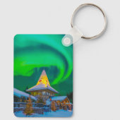 Rovaniemi, Finland - Magic Aurora Classic Sleutelhanger (Achterkant)
