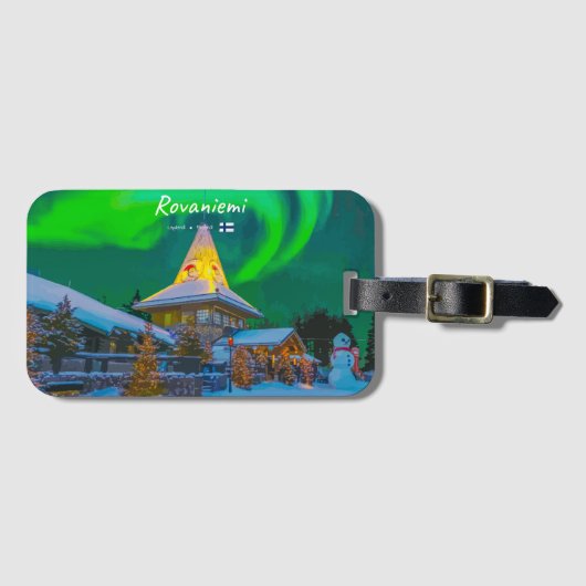 Rovaniemi, Finland - Magische Aurora Bagagelabel (Voorkant (horizontaal))