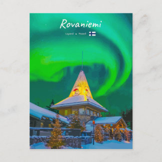 Rovaniemi, Finland - Magische Aurora  Briefkaart
