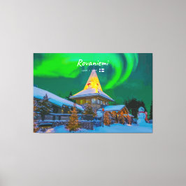 Rovaniemi, Finland - Magische Aurora Canvas Afdruk