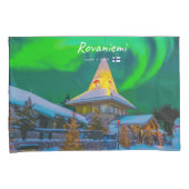Rovaniemi, Finland - Magische Aurora  Kussensloop (Voorkant-Rechts)