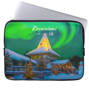 Rovaniemi, Finland - Magische Aurora Laptop Sleeve