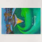 Rovaniemi, Finland - Magische Aurora  Legpuzzel (Horizontaal)
