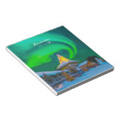 Rovaniemi, Finland - Magische Aurora Notitieblok (Schuin)