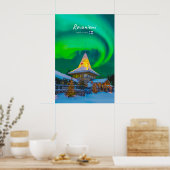Rovaniemi, Finland - Magische Aurora  Poster (Keuken)