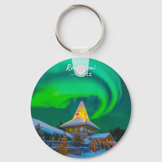 Rovaniemi, Finland - Magische Aurora  Sleutelhanger (Voorkant)