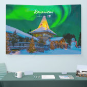 Rovaniemi, Finland - Magische Aurora Spandoek (Beurs)