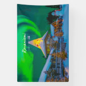 Rovaniemi, Finland - Magische Aurora Spandoek (Verticaal)