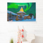 Rovaniemi, Finland - Magische Aurora Spandoek (Insitu)