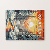 Rovaniemi Finland Travel Art Vintage Legpuzzel (Horizontaal)